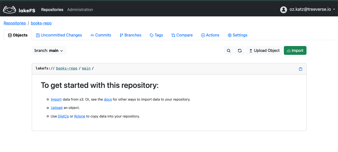 Repository: getting started