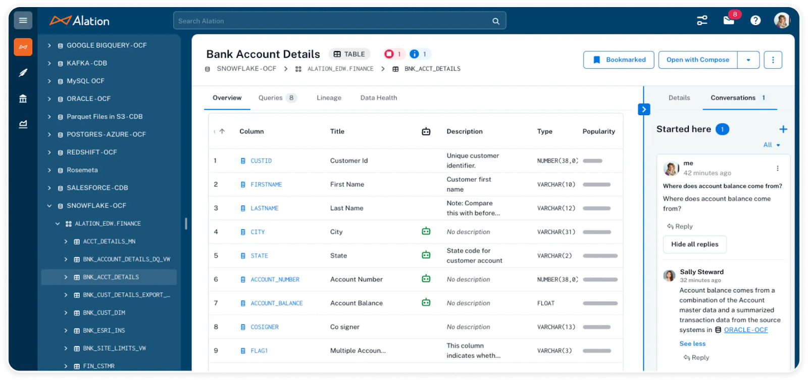 Alation data catalog