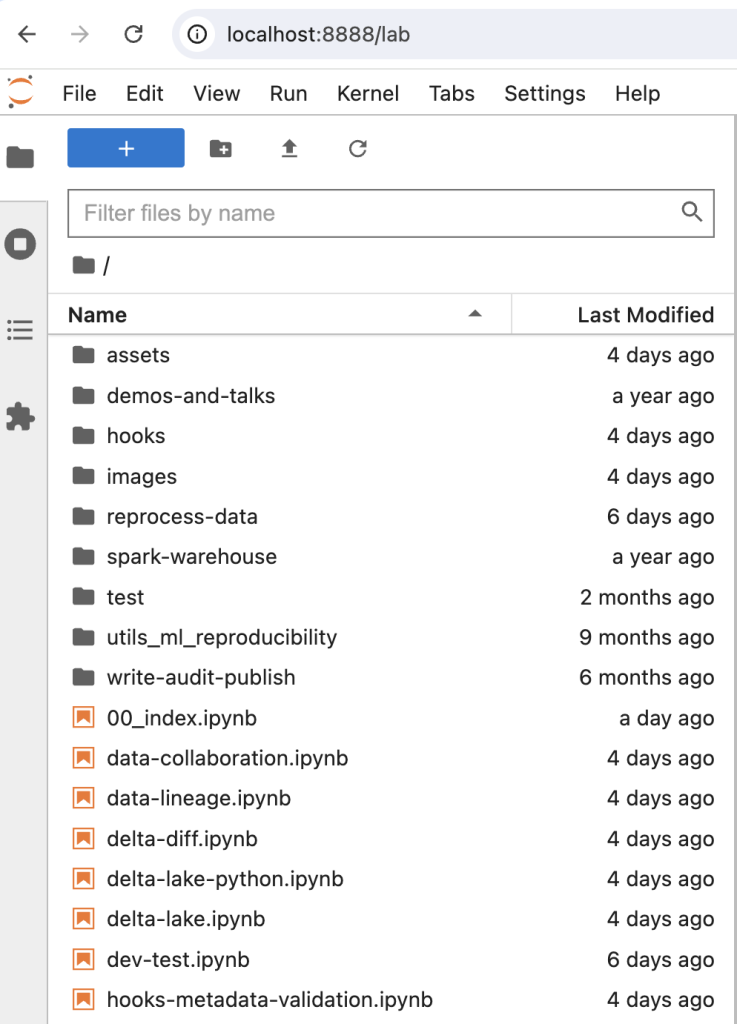 Jupyter Notebook for metadata enforcement with lakeFS